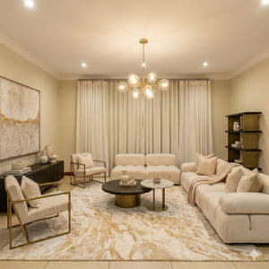 Double Wave Curtain Cream
