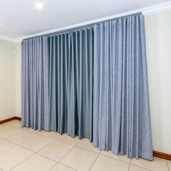 Double Wave Curtain - Dark Grey